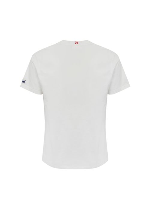 T-shirt Portofino in cotone con ricamo Sesso e Sambarth Mc2 Saint Barth | PORTOFINO01302H SAMBART 01N EMB